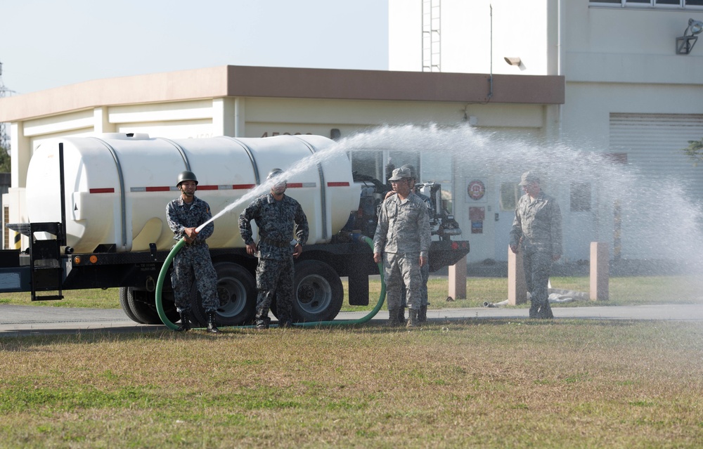 18th Civil Engineer Squadron trains Japan Air Self-Defense Force on airfield repair