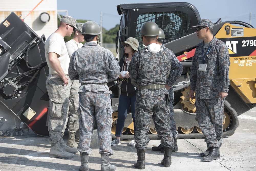 18th Civil Engineer Squadron trains Japan Air Self-Defense Force on airfield repair