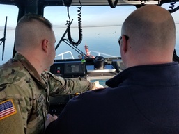 Army boatmen train firefighters in California