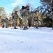 Cold-Weather Operations Course Class 18-05 students practice snowshoeing at Fort McCoy