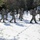 Cold-Weather Operations Course Class 18-05 students practice snowshoeing at Fort McCoy Cold-Weather Operations Course Class 18-05 students practice snowshoeing at Fort McCoy