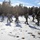 Cold-Weather Operations Course Class 18-05 students practice snowshoeing at Fort McCoy Cold-Weather Operations Course Class 18-05 students practice snowshoeing at Fort McCoy