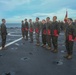 Fox Company Promotes Marines at Sea