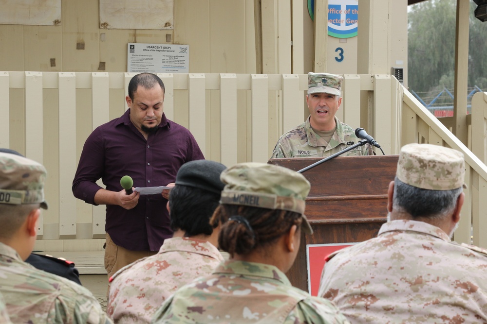 SECFOR South commander addresses guests before Liberation Day