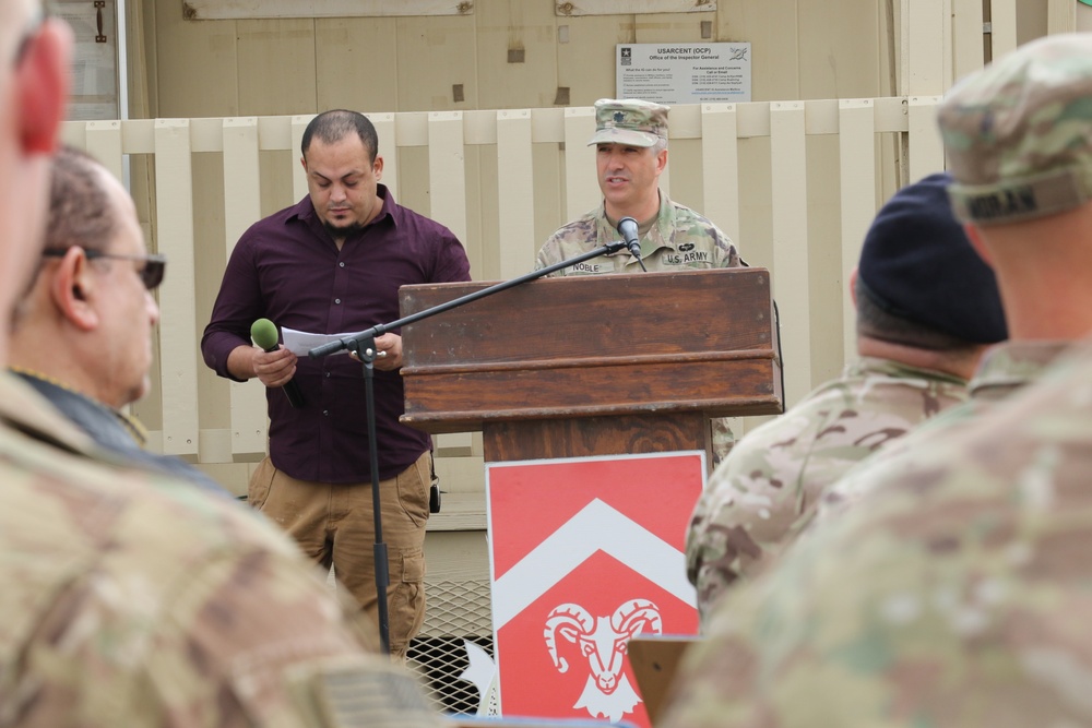 SECFOR South commander addresses guests before Liberation Day