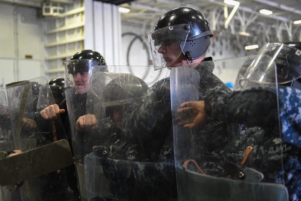 Riot control formation training