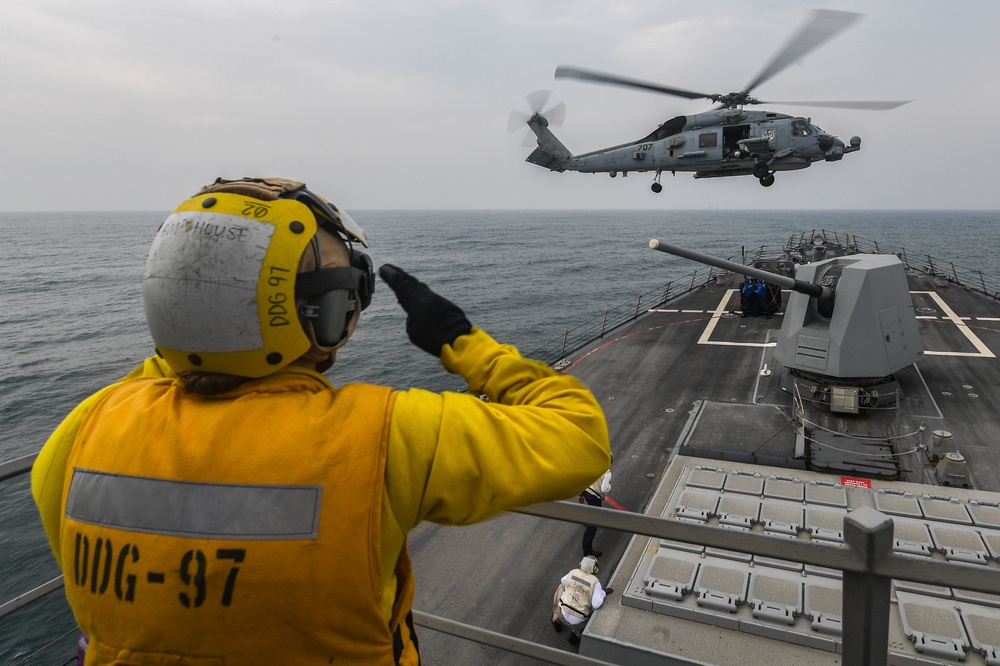 USS Halsey deployment