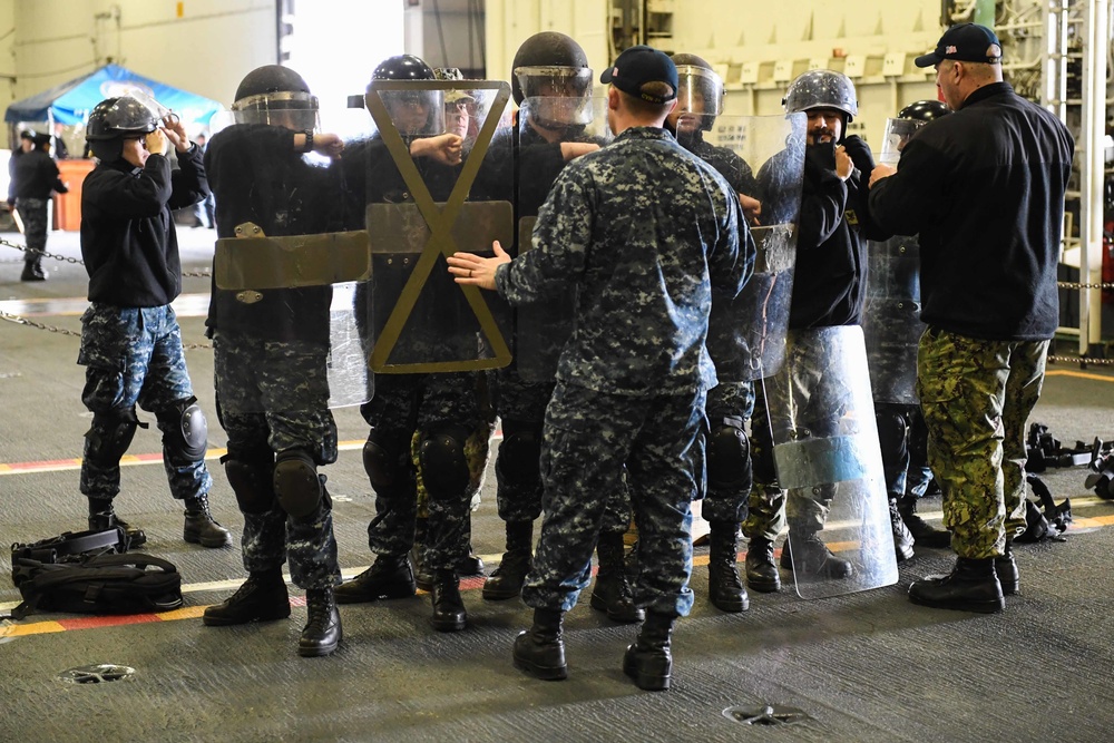 Riot control formation training