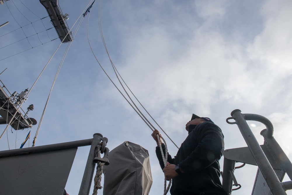 John C Stennis Flies Information Warfare Pennant