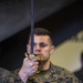 Draw! 26th MEU Marines practice sword and guide-on during Corporals Course at sea