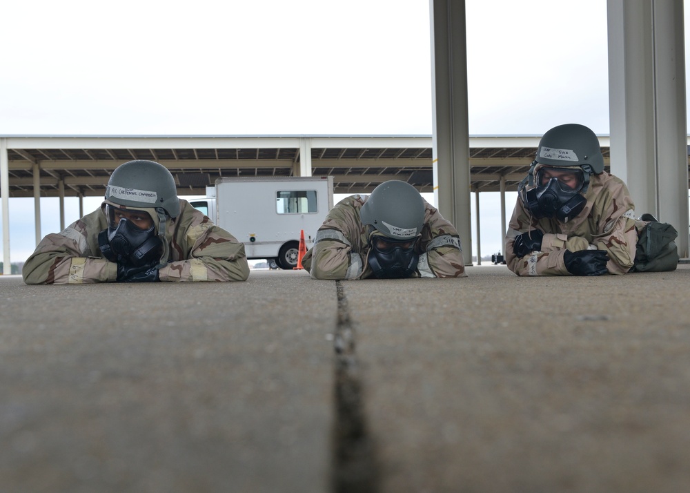 1 FW conducts Chemical Attack Survival Familiarization exercise