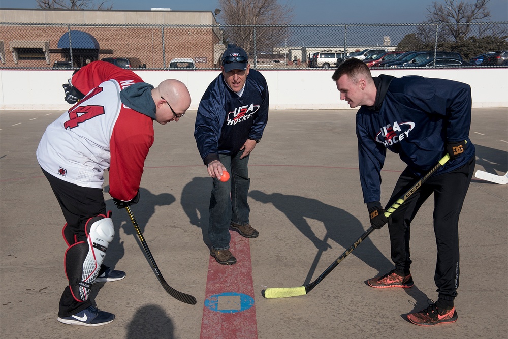 U.S. vs Canada Ball Hockey Game