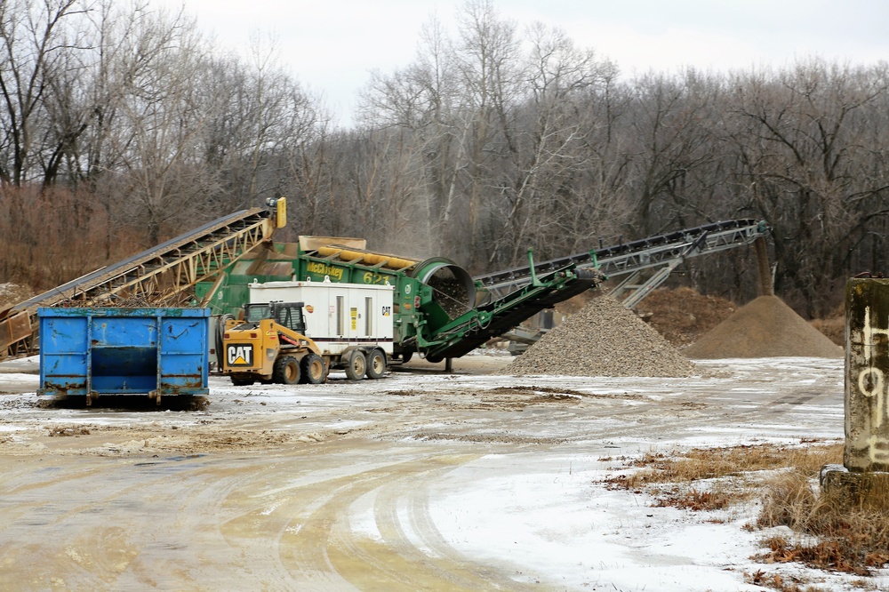 Thousands of tons of concrete recycled annually at Fort McCoy