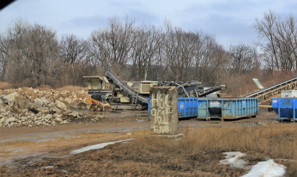 Thousands of tons of concrete recycled annually at Fort McCoy