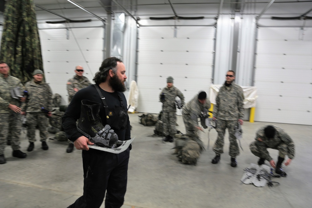 Cold-Weather Operations Course students prepare for training at Fort McCoy