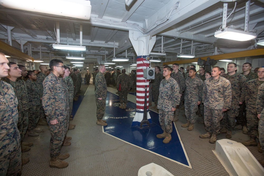 26th MEU Command Element Promotion Ceremony