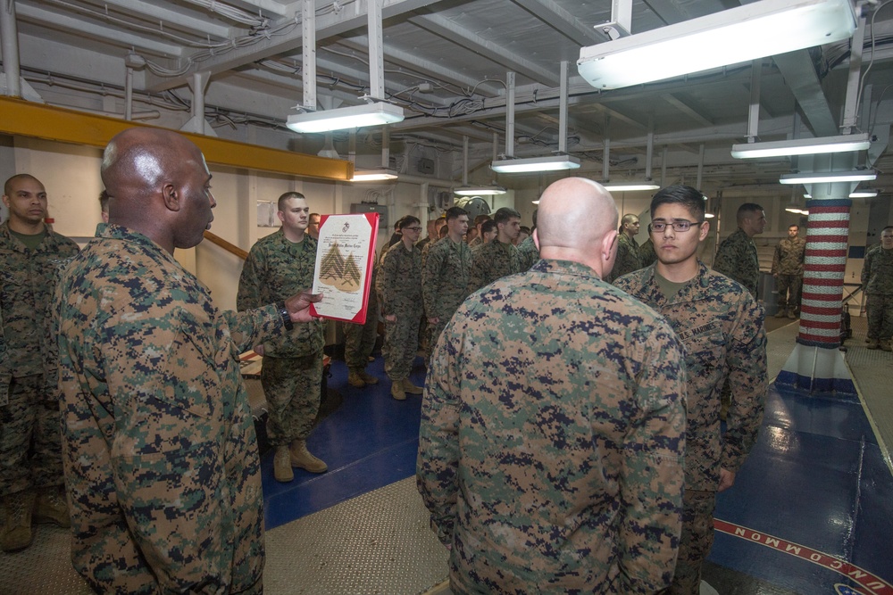 26th MEU Command Element Promotion Ceremony