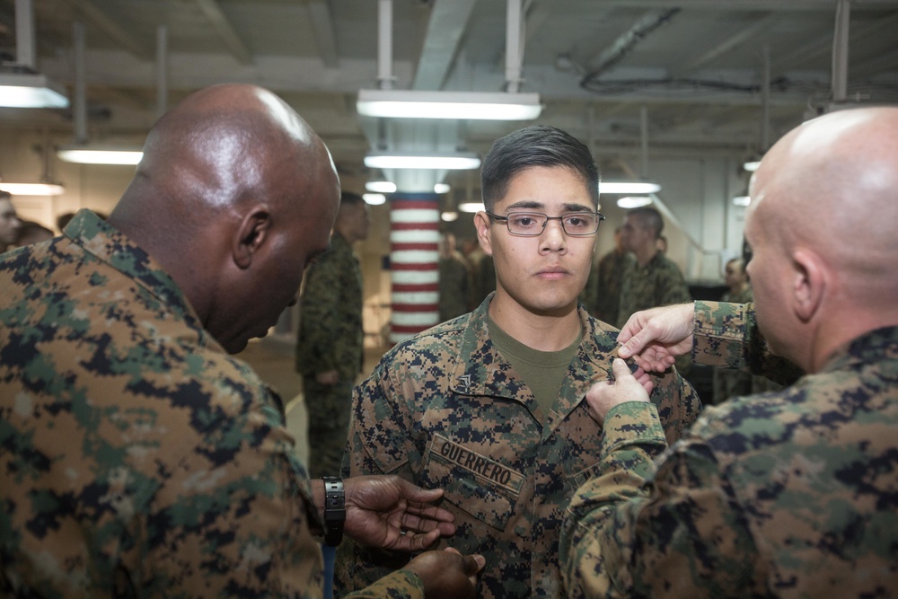 26th MEU Command Element Promotion Ceremony