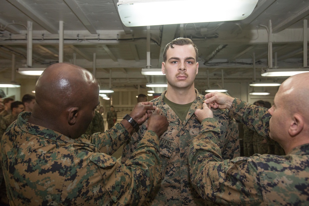 26th MEU Command Element Promotion Ceremony