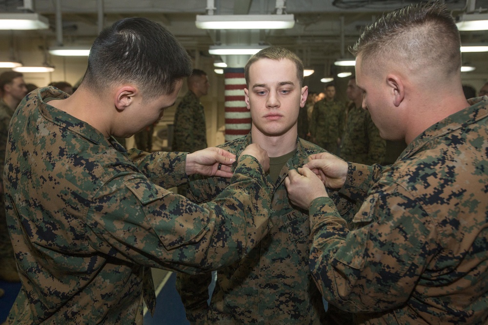 26th MEU Command Element Promotion Ceremony