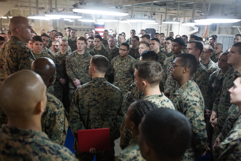 26th MEU Command Element Promotion Ceremony