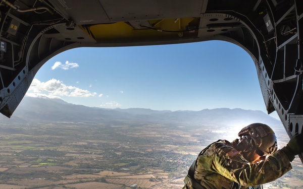 Flying Iguana static line airborne exercise