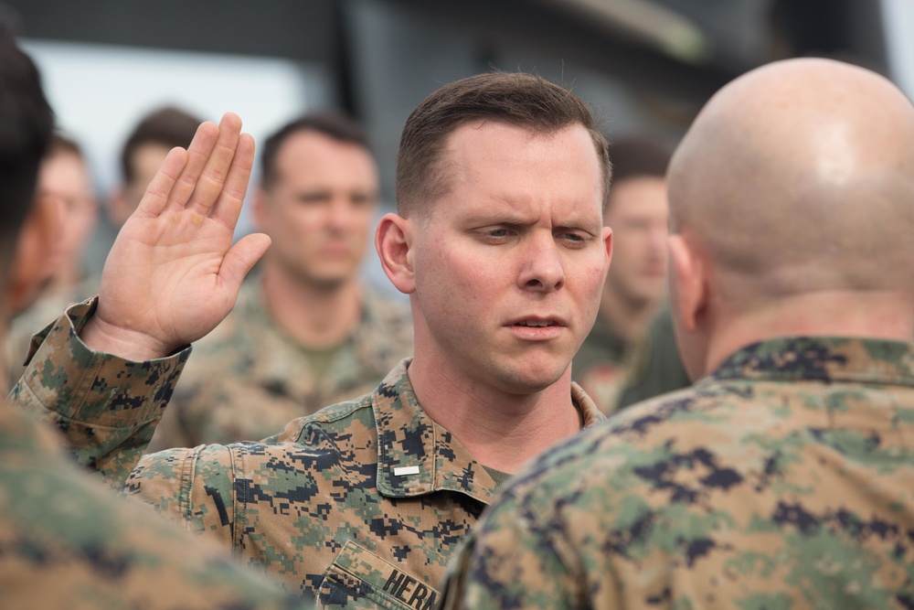 1st Lt. Daniel J. Herm promotion ceremony