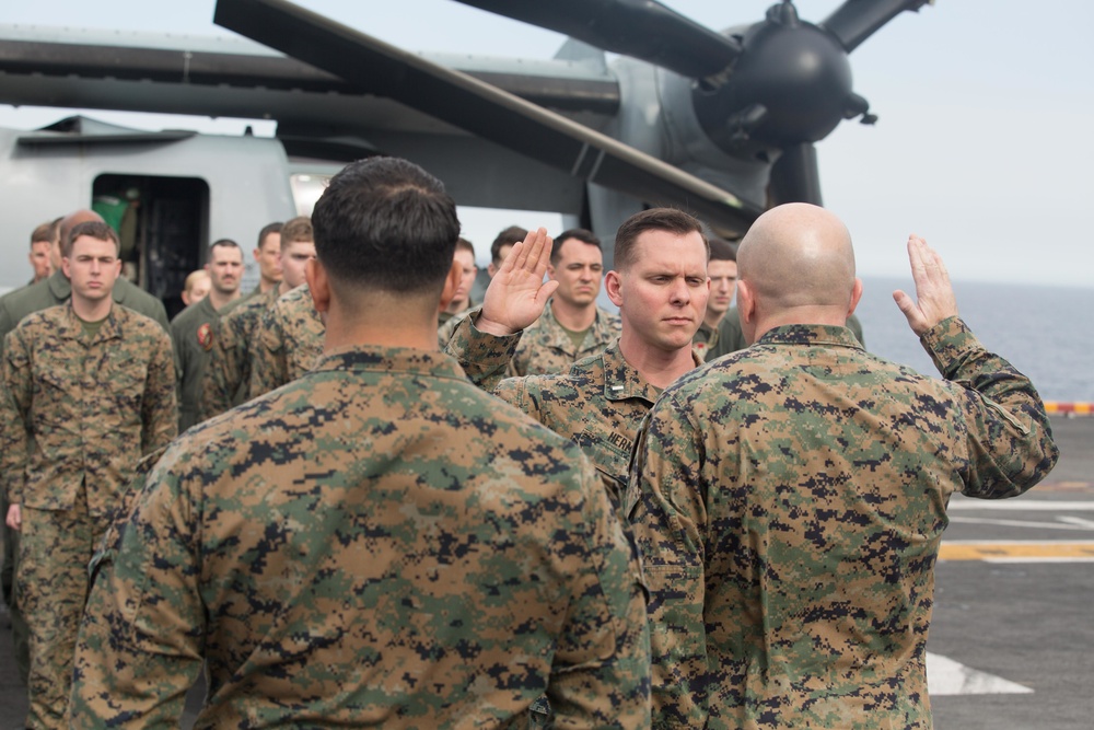 1st Lt. Daniel J. Herm promotion ceremony