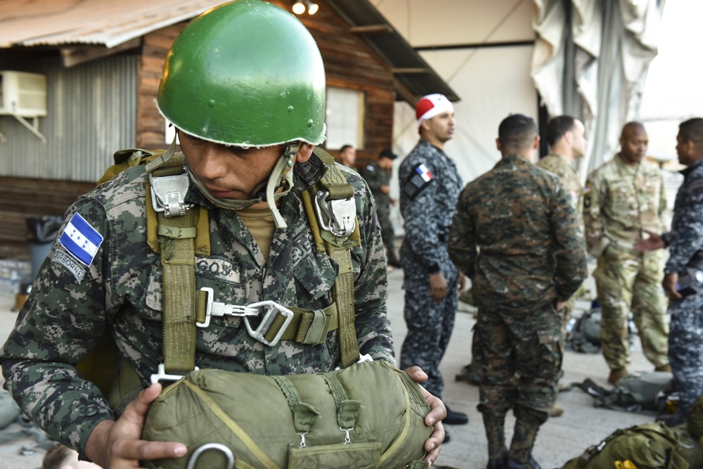 Flying Iguana static line airborne exercise