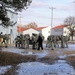 Cold-Weather Operations Course Class 18-05 students practice snowshoeing at Fort McCoy