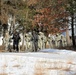 Cold-Weather Operations Course Class 18-05 students practice snowshoeing at Fort McCoy