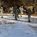 Cold-Weather Operations Course Class 18-05 students practice snowshoeing at Fort McCoy