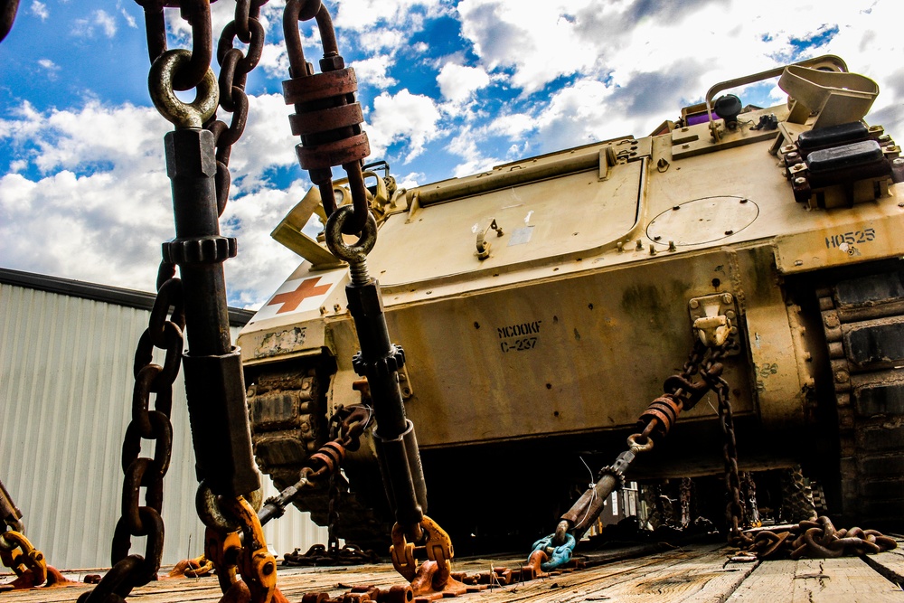 155th ABCT rail load to Fort Bliss