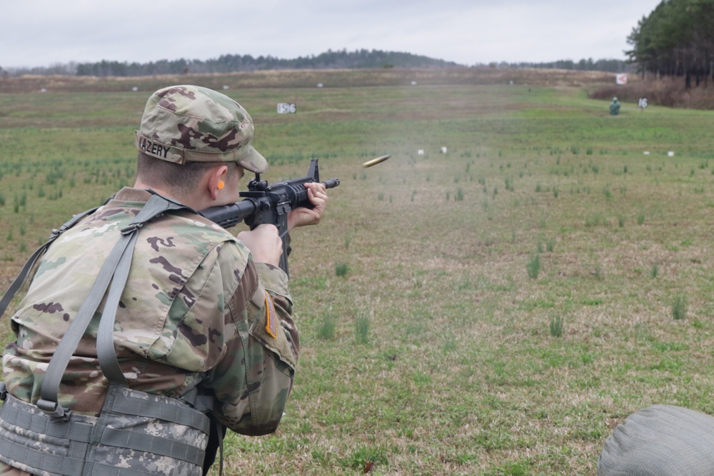 Soldier Drops 50-Meter Target