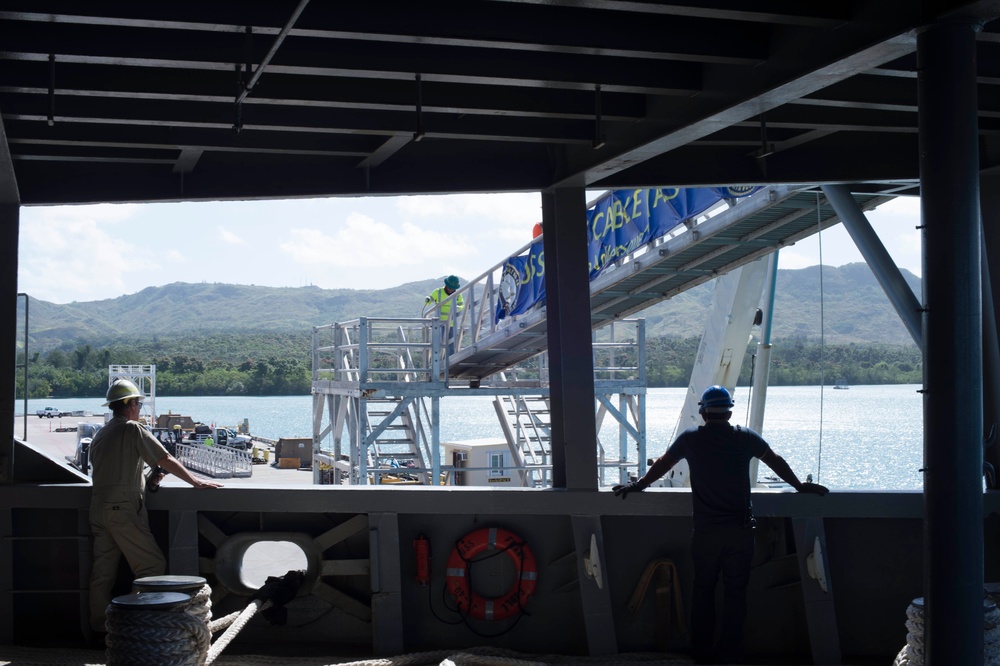 Frank Cable Shifts Berthing