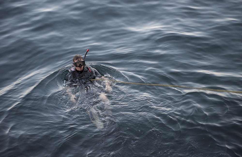 USS Green Bay (LPD 20) Man Overboard Drills