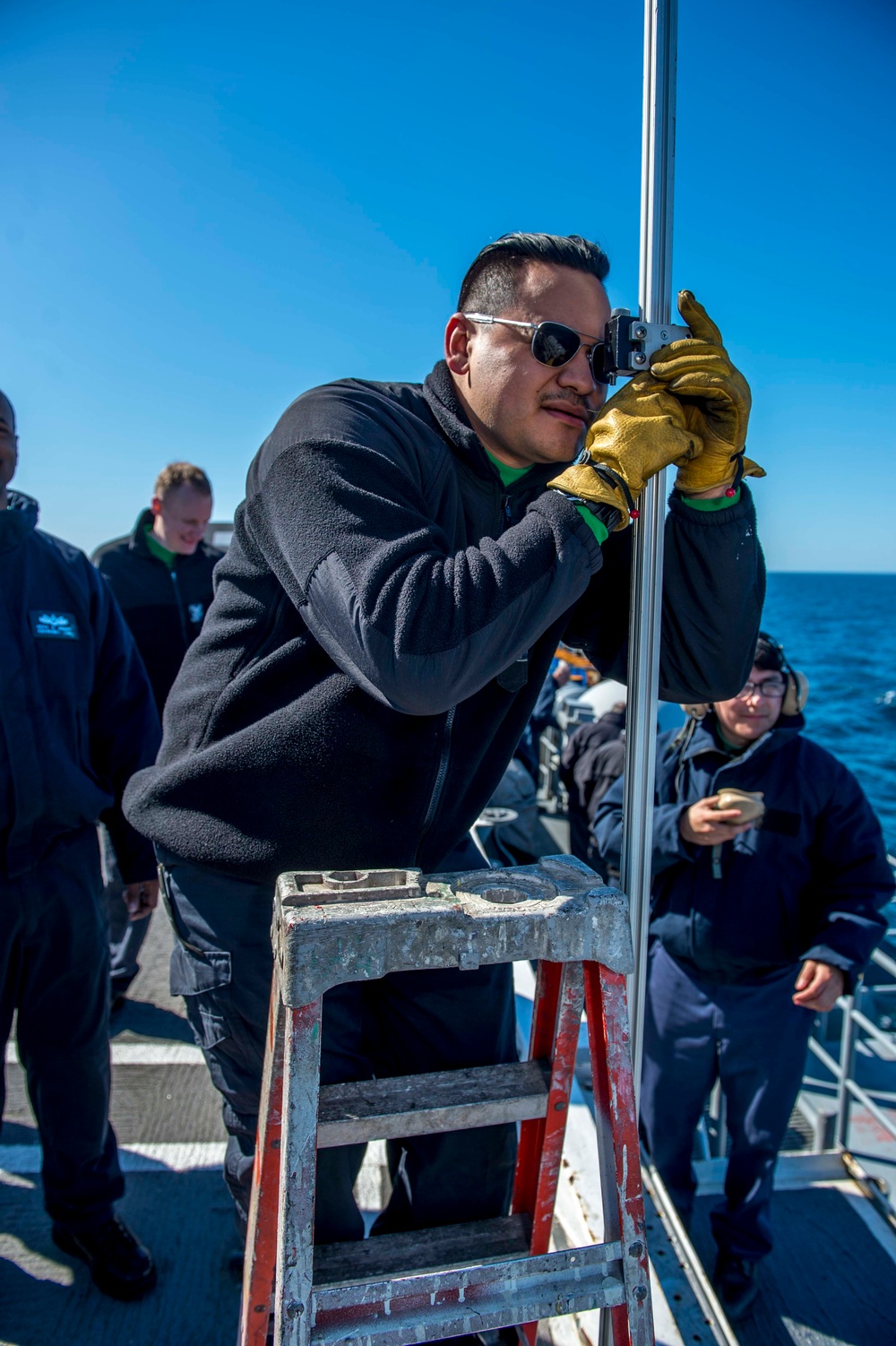 GHWB is the flagship of Carrier Strike Group (CSG) 2, which is comprised of the staff of CSG-2; GHWB; the nine squadrons and staff of Carrier Air Wing (CVW) 8; Destroyer Squadron (DESRON) 22 staff and guided-missile destroyers USS Laboon (DDG 58) and US..