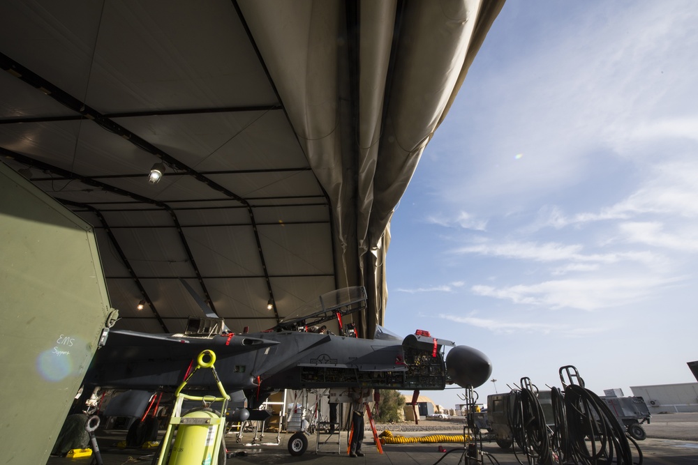 Dis-assembly required: 332 EMXS conducts F-15 phase maintenance