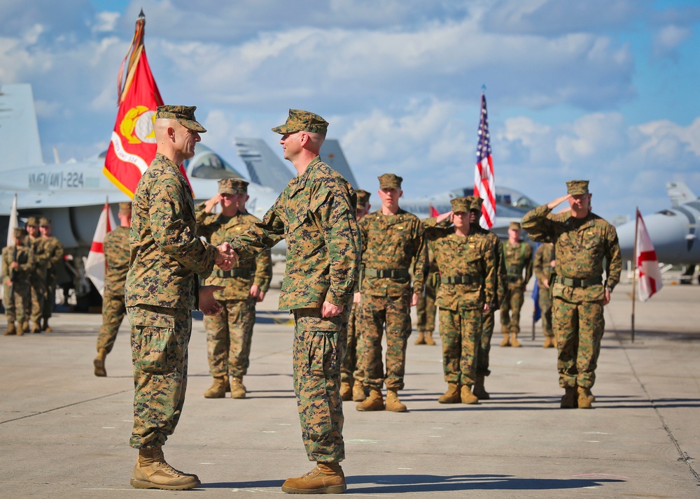 Dvids Images Vmfaaw 224 Welcomes New Commander Image 2 Of 5