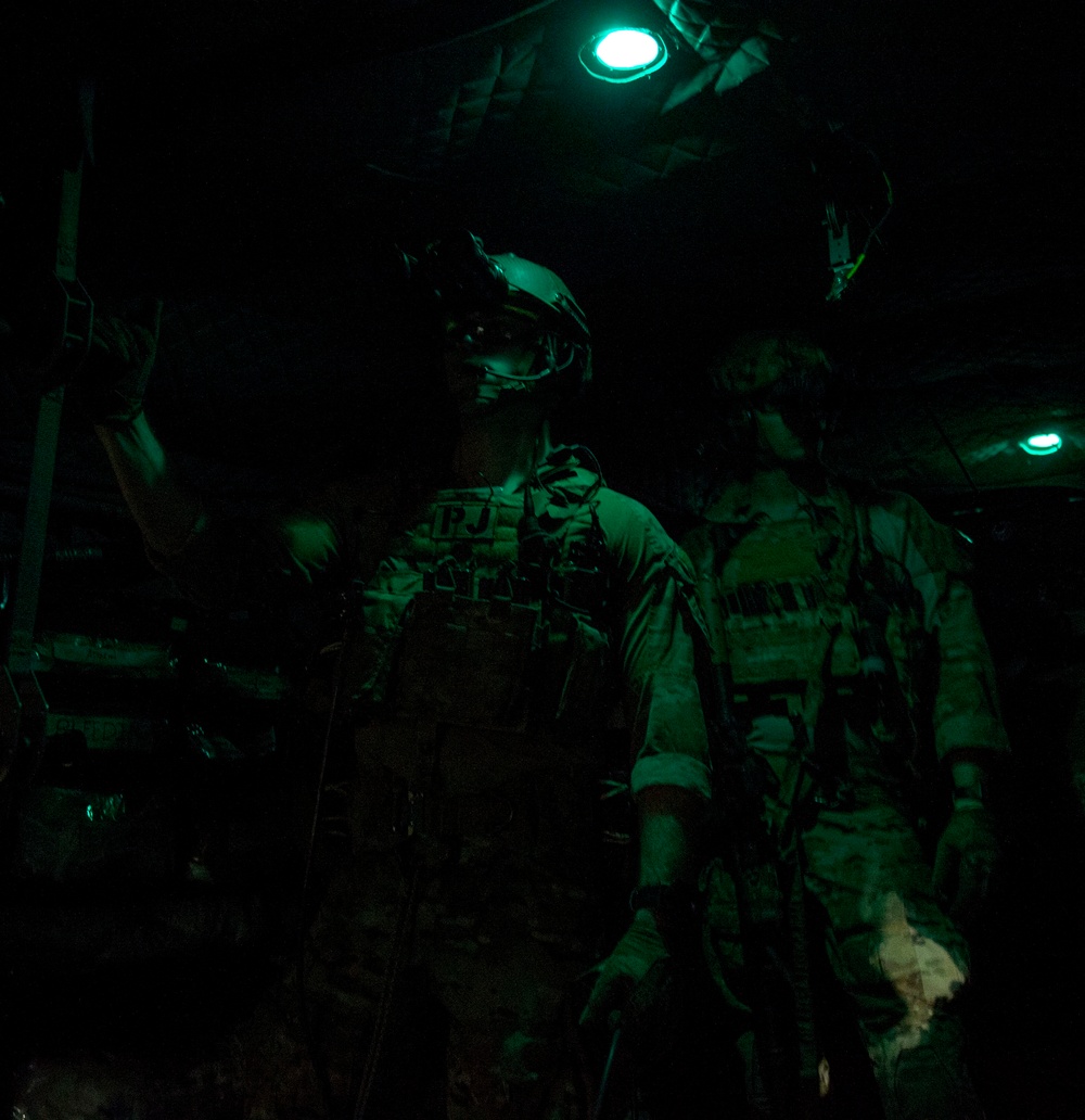 83rd ERQS pararescuemen participate in a mass casualty exercise