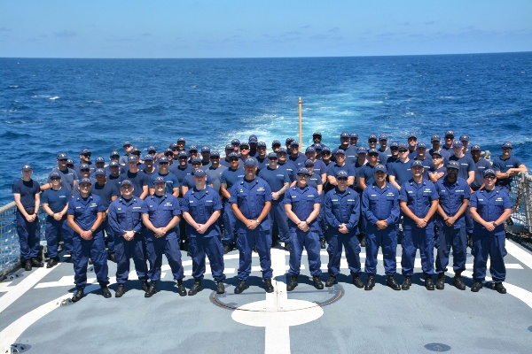 Coast Guard Cutter Diligence returns to Wilmington after successful drug-interdiction patrol