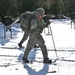 Cold-Weather Operations Course Class 18-05 students practice snowshoeing at Fort McCoy