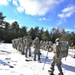 Cold-Weather Operations Course Class 18-05 students practice snowshoeing at Fort McCoy