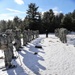 Cold-Weather Operations Course Class 18-05 students practice snowshoeing at Fort McCoy