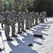 Cold-Weather Operations Course Class 18-05 students practice snowshoeing at Fort McCoy