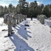 Cold-Weather Operations Course Class 18-05 students practice snowshoeing at Fort McCoy