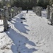 Cold-Weather Operations Course Class 18-05 students practice snowshoeing at Fort McCoy