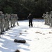 Cold-Weather Operations Course Class 18-05 students practice snowshoeing at Fort McCoy