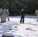 Cold-Weather Operations Course Class 18-05 students practice snowshoeing at Fort McCoy