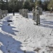 Cold-Weather Operations Course Class 18-05 students practice snowshoeing at Fort McCoy